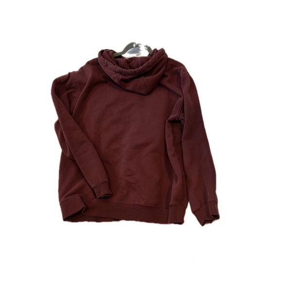 Carhartt Pullover Burgundy Hoodie Mens L Loose Fit - Picture 2 of 3